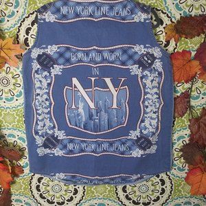 1891 Size Large New York  Line Sleeveless Jean Top